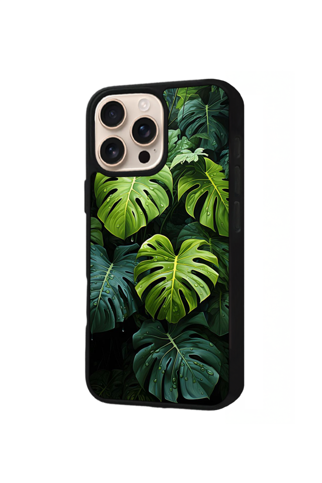 iPhone 14 Pro Uyumlu Botanik Tasarımlı Glossy Premium Kılıf