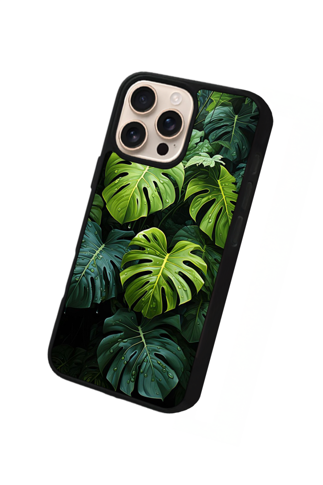 iPhone 14 Pro Uyumlu Botanik Tasarımlı Glossy Premium Kılıf
