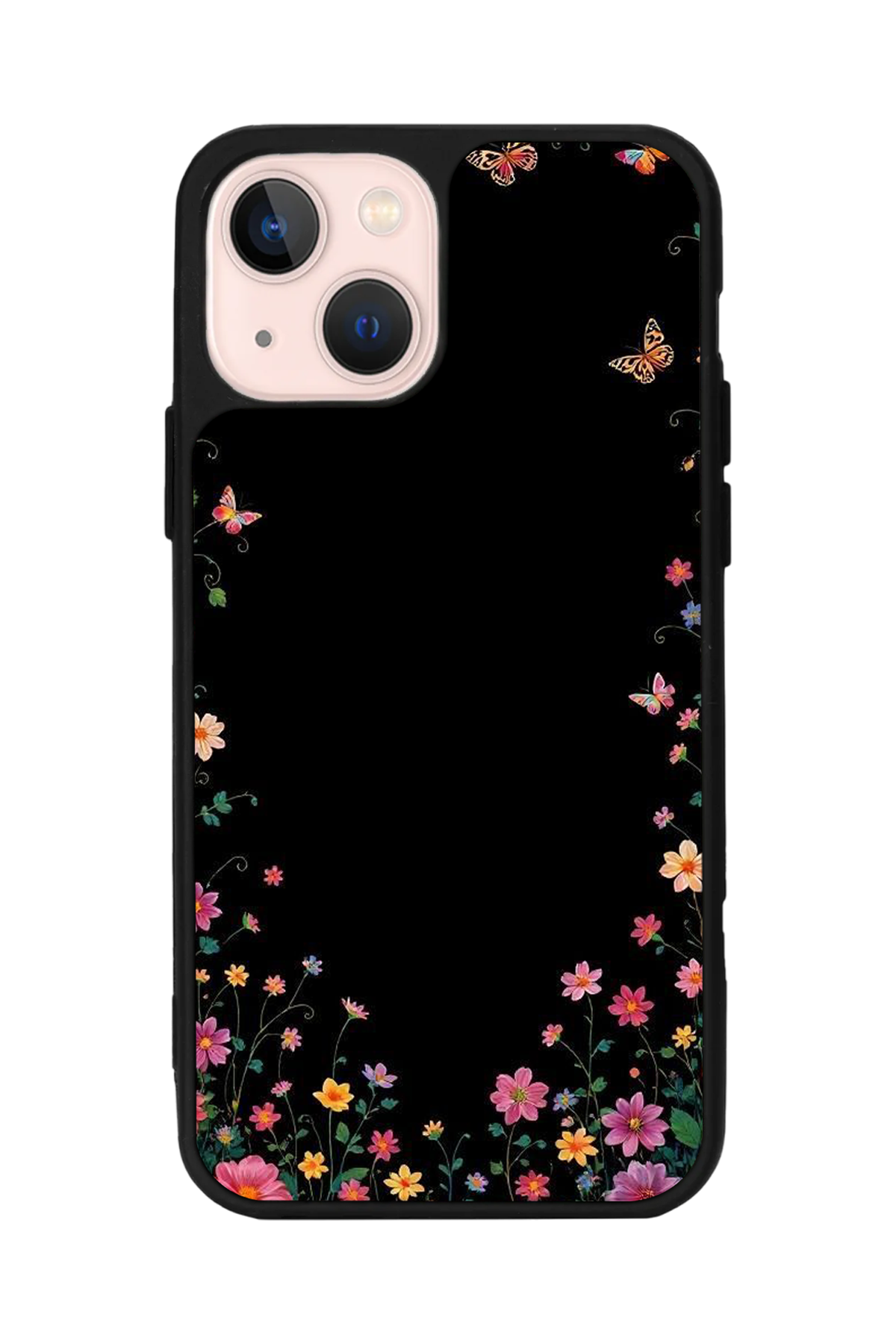 iPhone 15 Plus Uyumlu Floral Tasarımlı Glossy Premium Kılıf