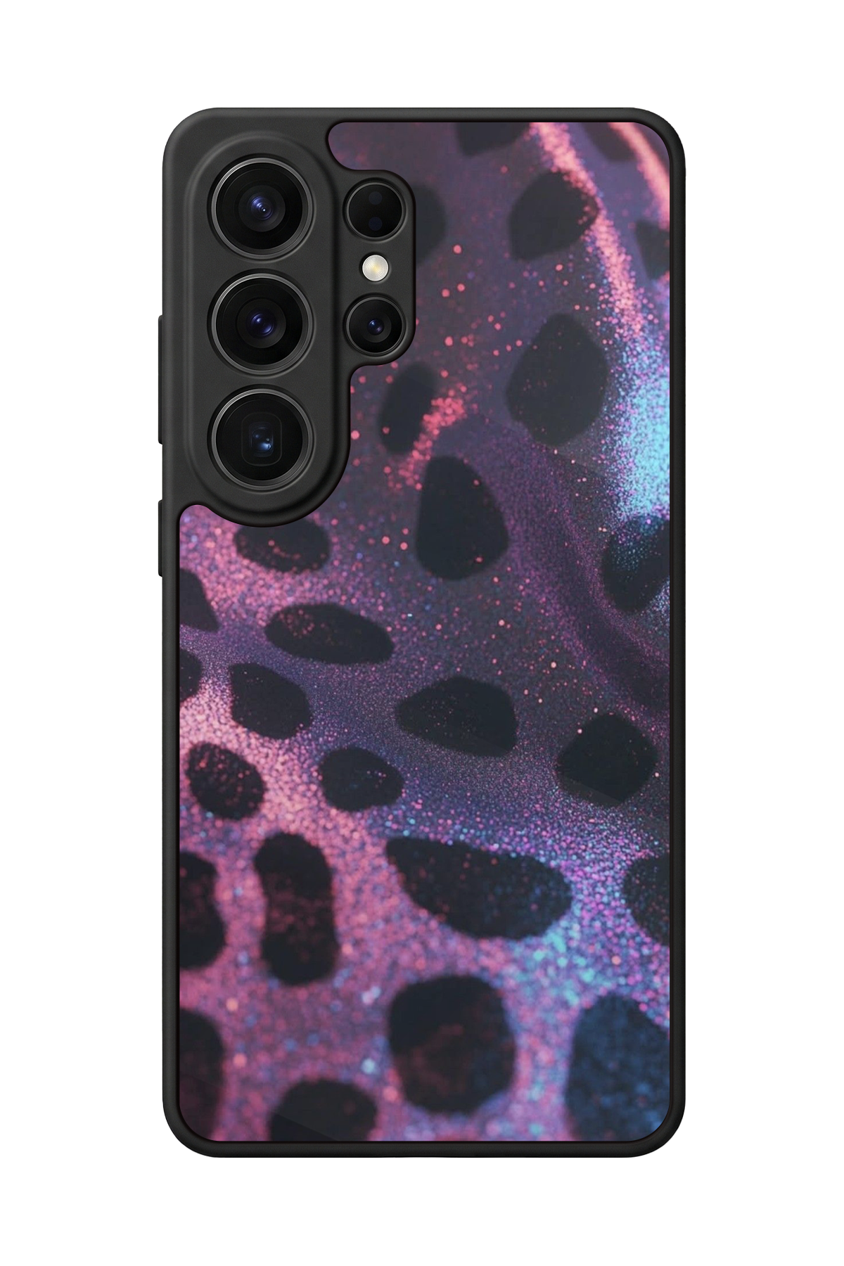 Samsung Galaxy S26 Ultra Uyumlu Hologram Leopar Tasarımlı Glossy Premium Kılıf