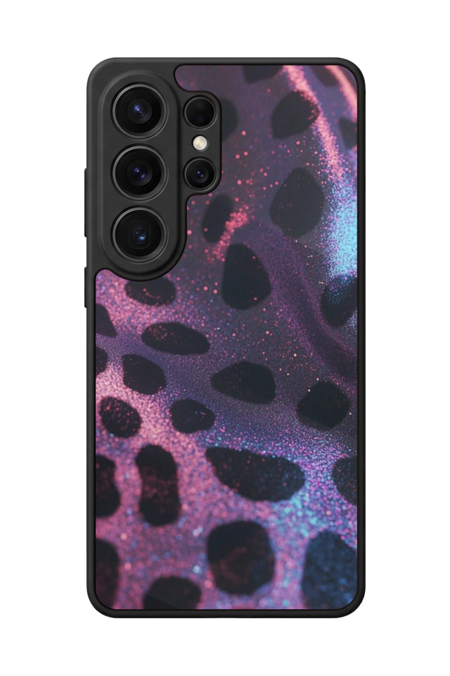 Samsung Galaxy S26 Ultra Uyumlu Hologram Leopar Tasarımlı Glossy Premium Kılıf