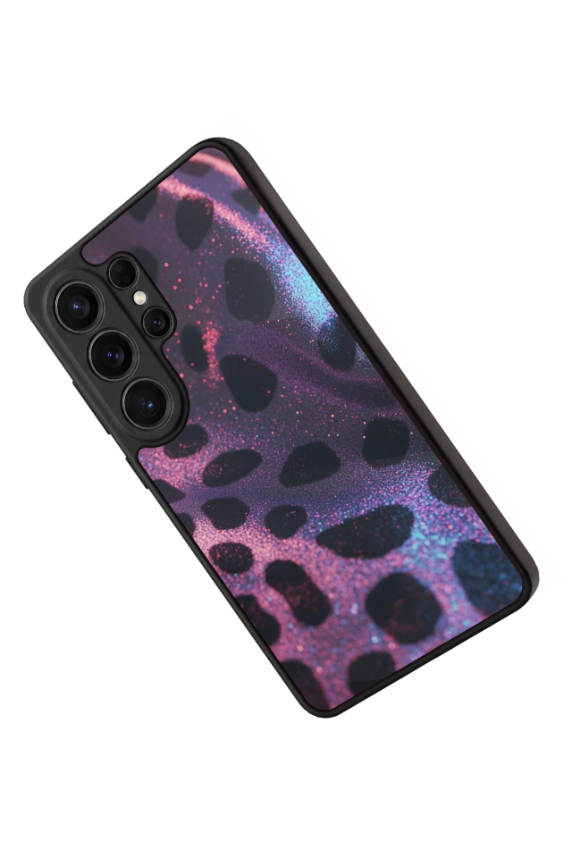 Samsung Galaxy S26 Ultra Uyumlu Hologram Leopar Tasarımlı Glossy Premium Kılıf