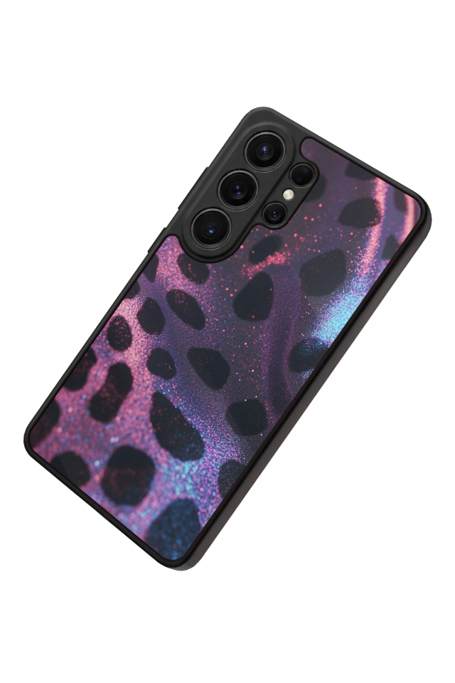 Samsung Galaxy S26 Ultra Uyumlu Hologram Leopar Tasarımlı Glossy Premium Kılıf