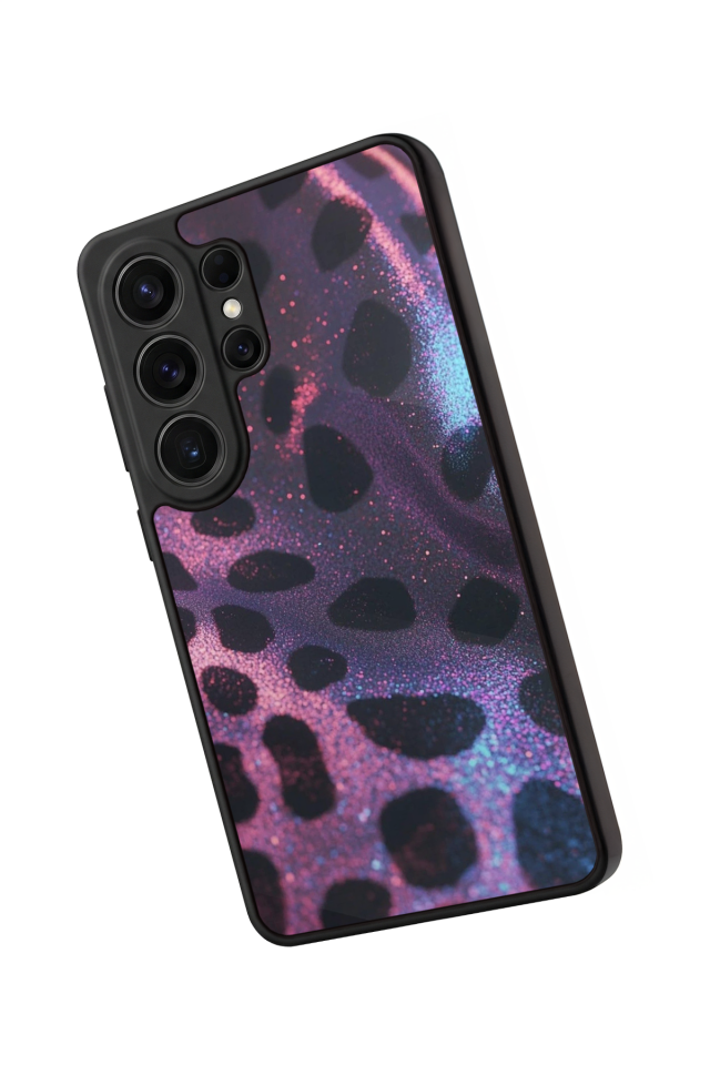 Samsung Galaxy S26 Ultra Uyumlu Hologram Leopar Tasarımlı Glossy Premium Kılıf
