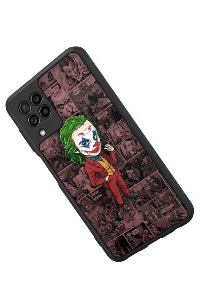 Samsung Galaxy M22 Uyumlu Joker Tasarımlı Glossy Premium Kılıf