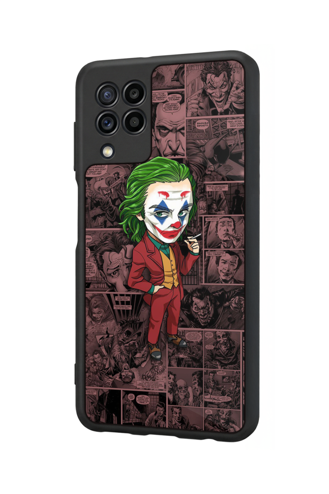 Samsung Galaxy M22 Uyumlu Joker Tasarımlı Glossy Premium Kılıf