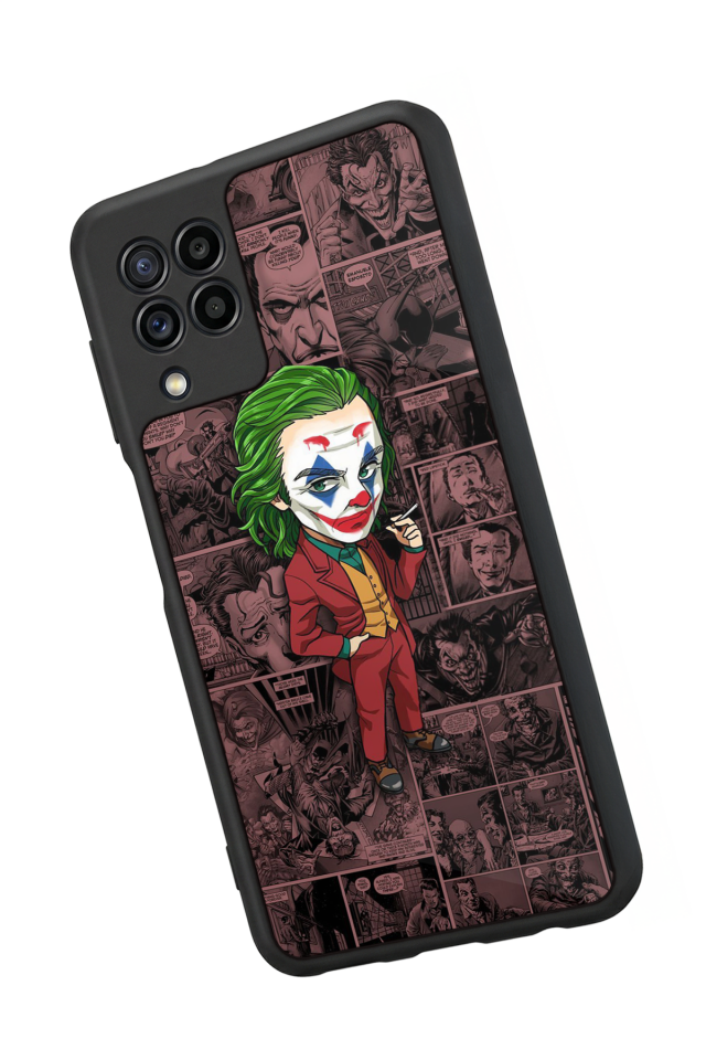 Samsung Galaxy M22 Uyumlu Joker Tasarımlı Glossy Premium Kılıf