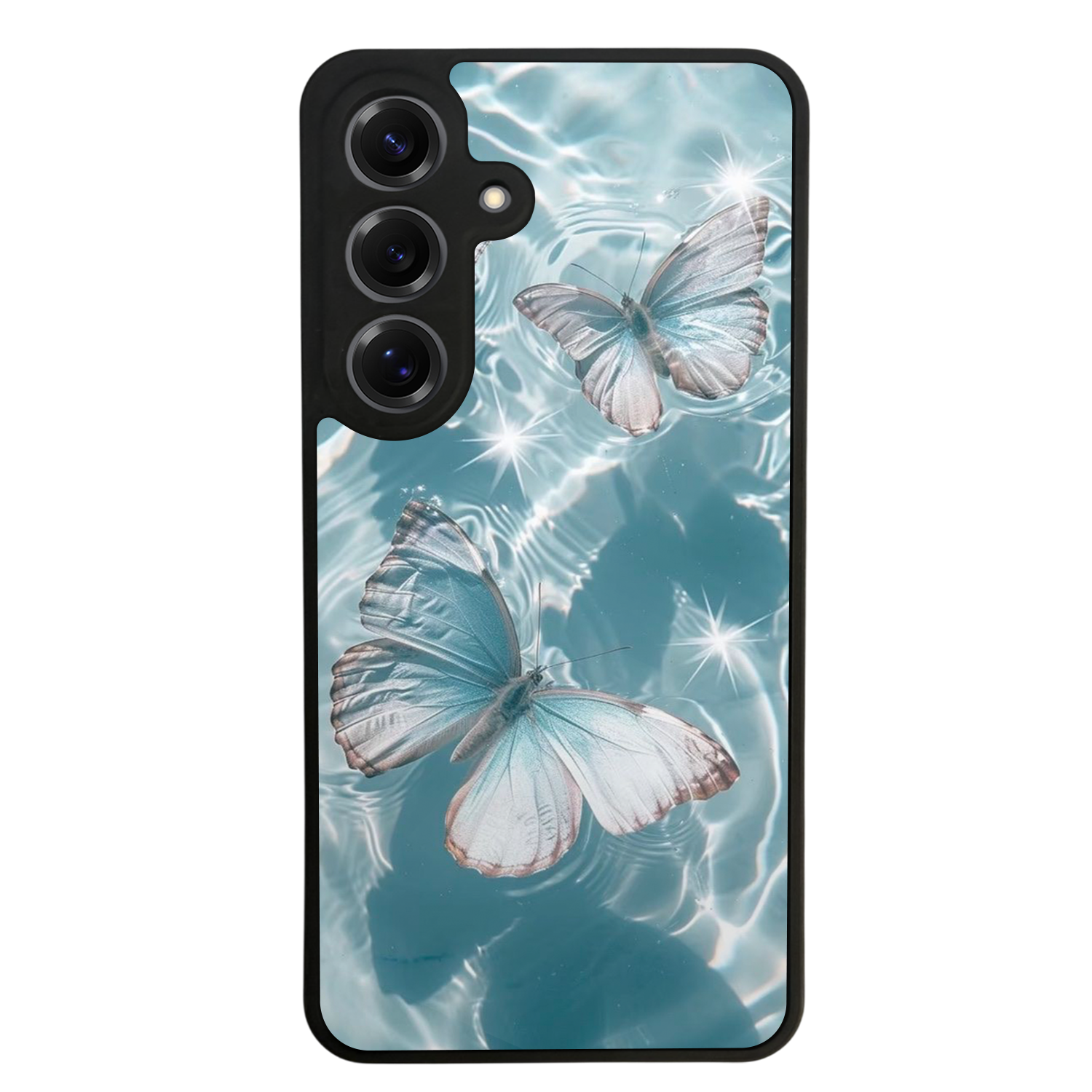 Samsung Galaxy S25 Uyumlu Kelebek Tasarımlı Glossy Premium Kılıf