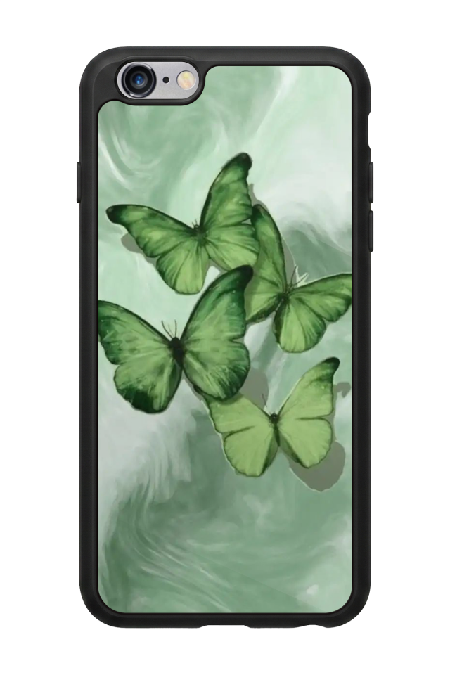 iPhone 6s Plus Uyumlu Kelebek Tasarımlı Glossy Premium Kılıf