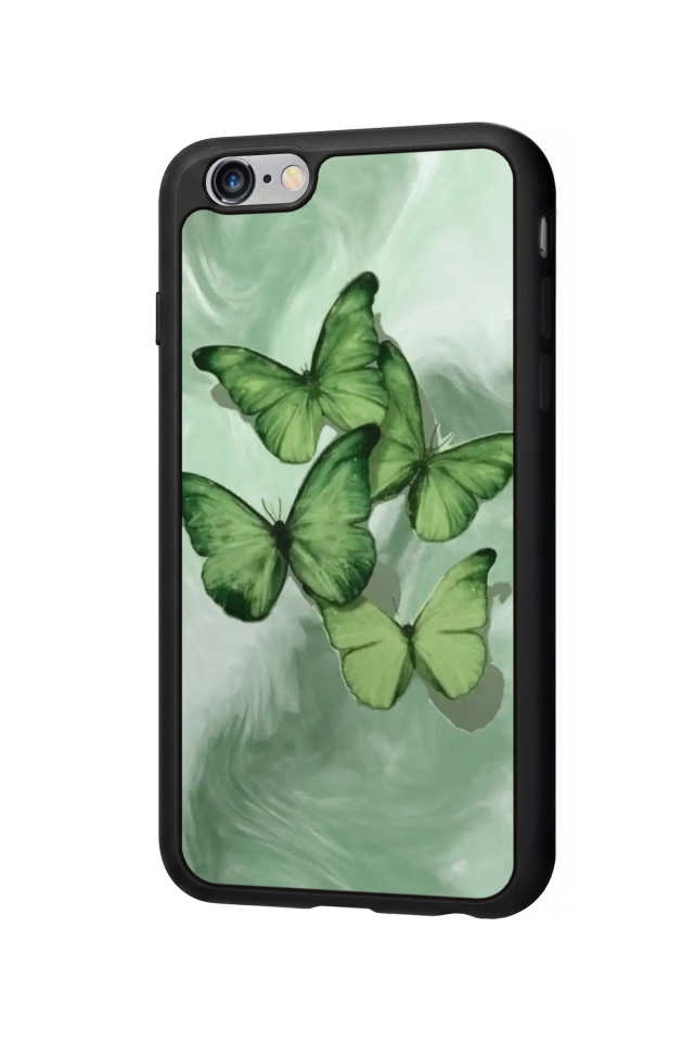 iPhone 6s Plus Uyumlu Kelebek Tasarımlı Glossy Premium Kılıf