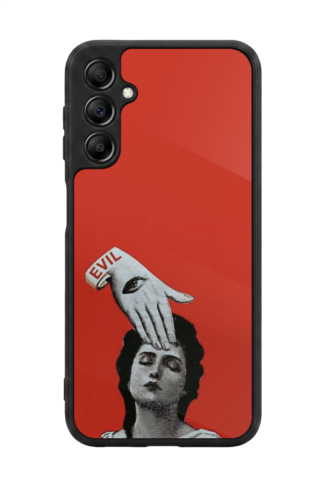 Samsung Galaxy A14 Uyumlu Kirmizi Tasarımlı Glossy Premium Kılıf