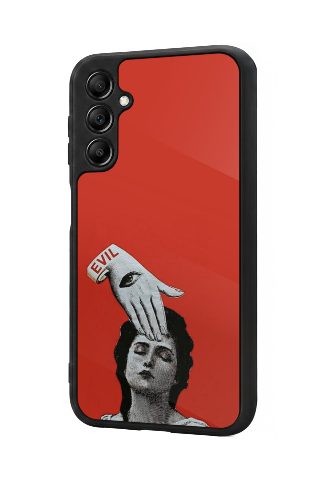Samsung Galaxy A14 Uyumlu Kirmizi Tasarımlı Glossy Premium Kılıf