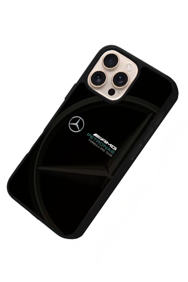 iPhone 15 Pro Max Uyumlu Mercedes Tasarımlı Glossy Premium Kılıf