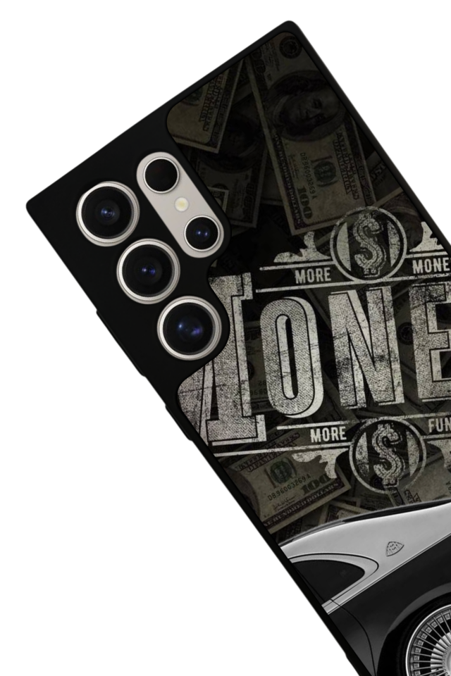 Samsung Galaxy S22 Ultra Uyumlu Money Para Tasarımlı Glossy Premium Kılıf