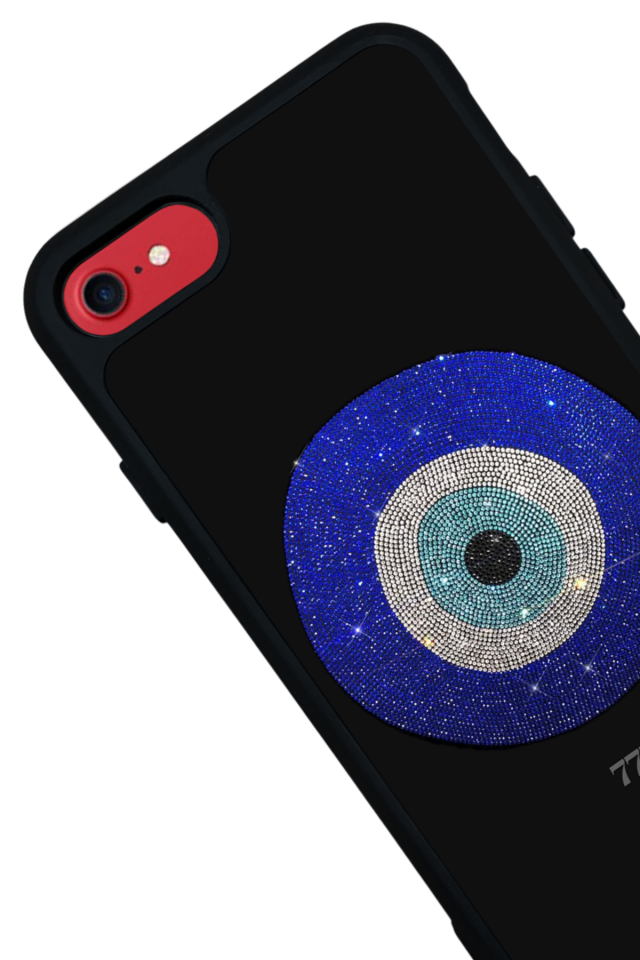 iPhone SE Uyumlu Nazar Tasarımlı Glossy Premium Kılıf