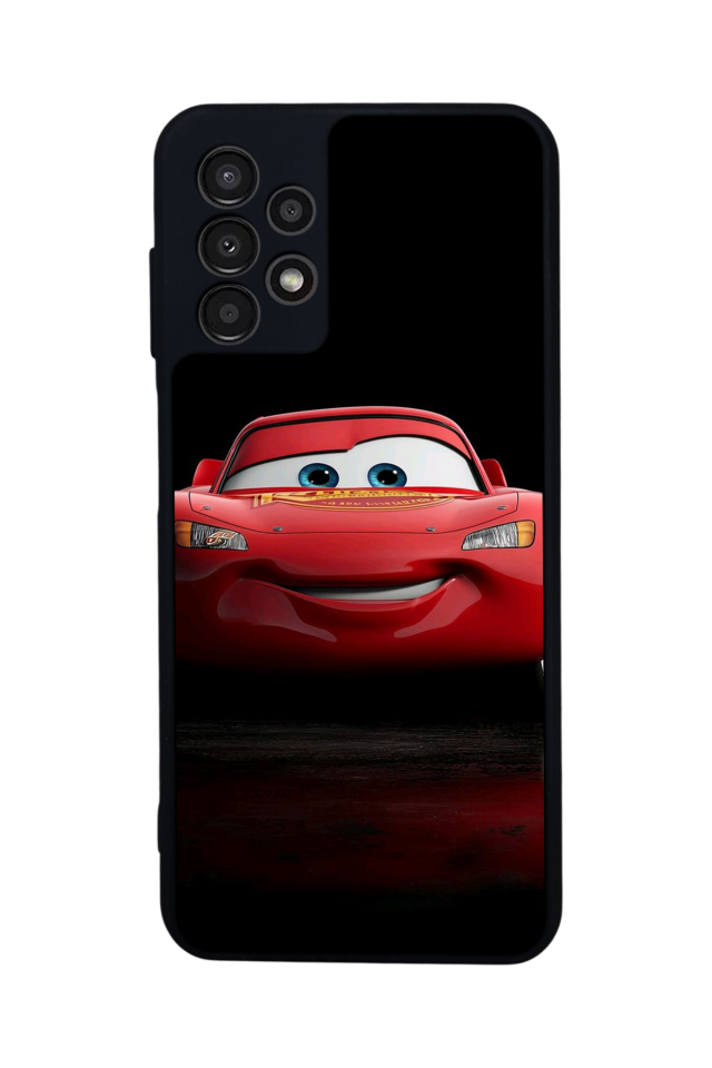 Samsung Galaxy A23 Uyumlu Şimsek McQueen Tasarımlı Glossy Premium Kılıf
