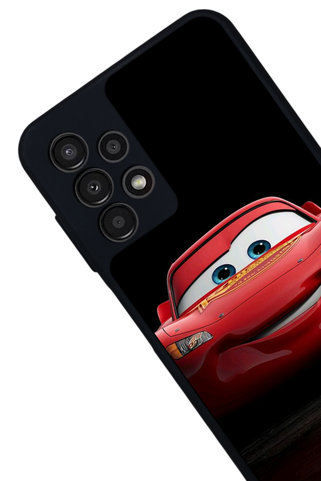 Samsung Galaxy A23 Uyumlu Şimsek McQueen Tasarımlı Glossy Premium Kılıf