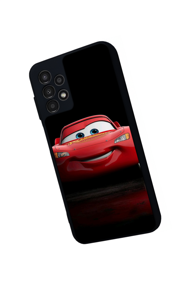 Samsung Galaxy A23 Uyumlu Şimsek McQueen Tasarımlı Glossy Premium Kılıf