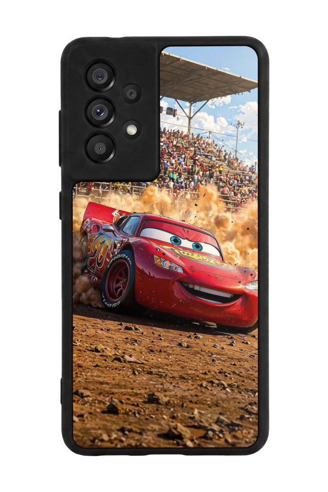 Samsung Galaxy A73 Uyumlu Şimsek McQueen Tasarımlı Glossy Premium Kılıf