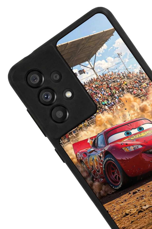 Samsung Galaxy A73 Uyumlu Şimsek McQueen Tasarımlı Glossy Premium Kılıf