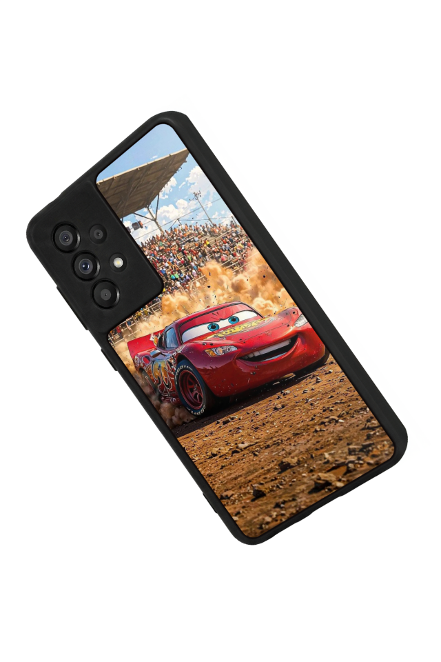 Samsung Galaxy A73 Uyumlu Şimsek McQueen Tasarımlı Glossy Premium Kılıf
