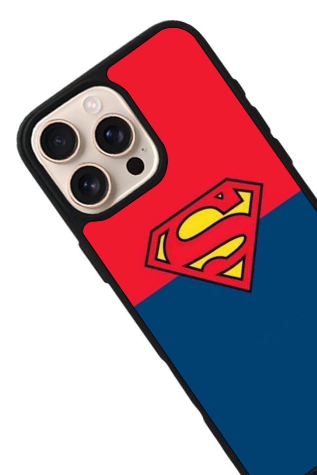 iPhone 16 Pro Max Uyumlu Superman Tasarımlı Glossy Premium Kılıf