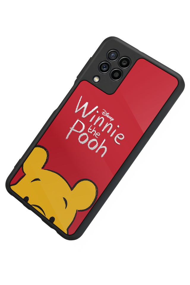 Samsung Galaxy M32 Uyumlu Winnie Tasarımlı Glossy Premium Kılıf