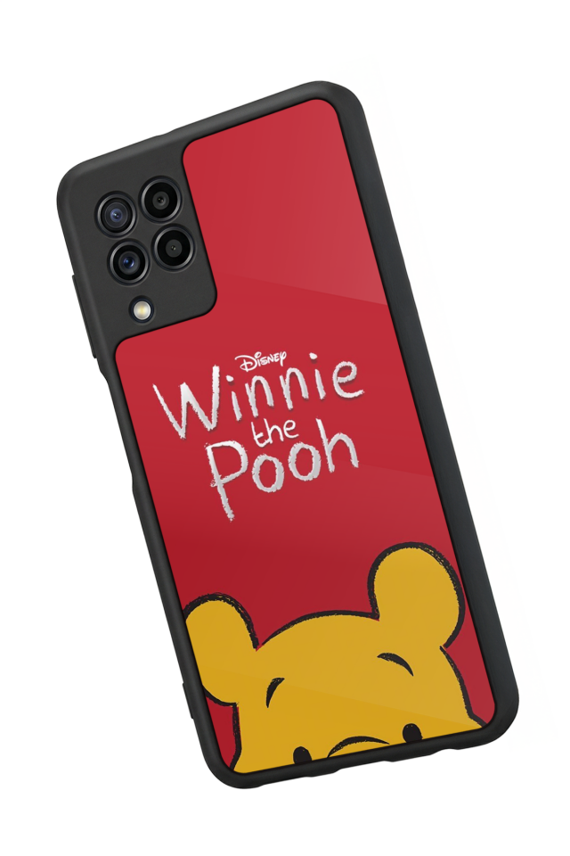 Samsung Galaxy M32 Uyumlu Winnie Tasarımlı Glossy Premium Kılıf