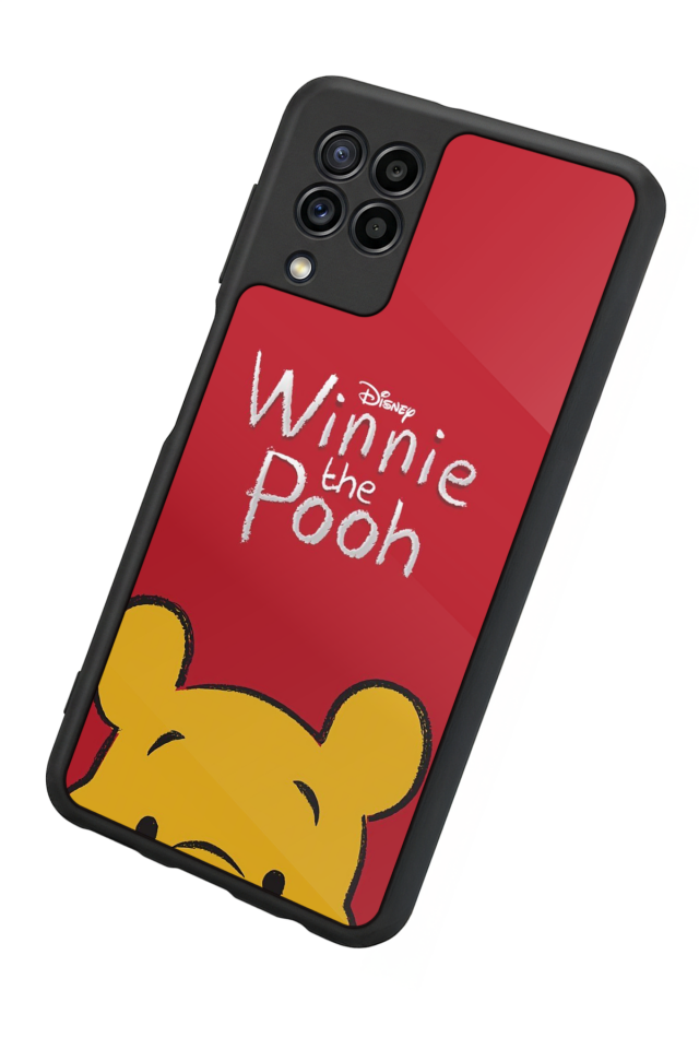 Samsung Galaxy M32 Uyumlu Winnie Tasarımlı Glossy Premium Kılıf