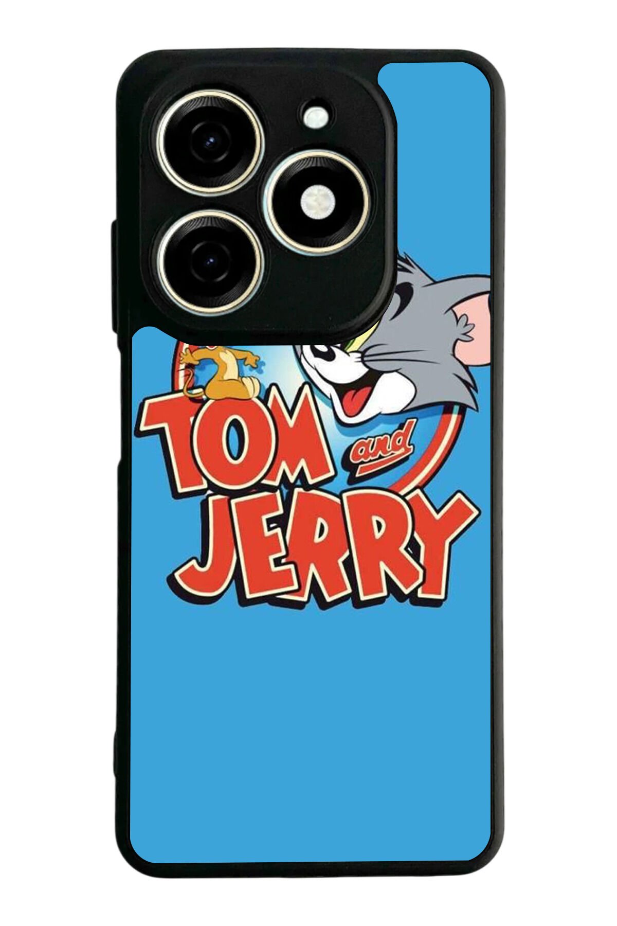 Tecno Spark 20/20C Uyumlu Tom And Jerry Tasarımlı Glossy Premium Kılıf