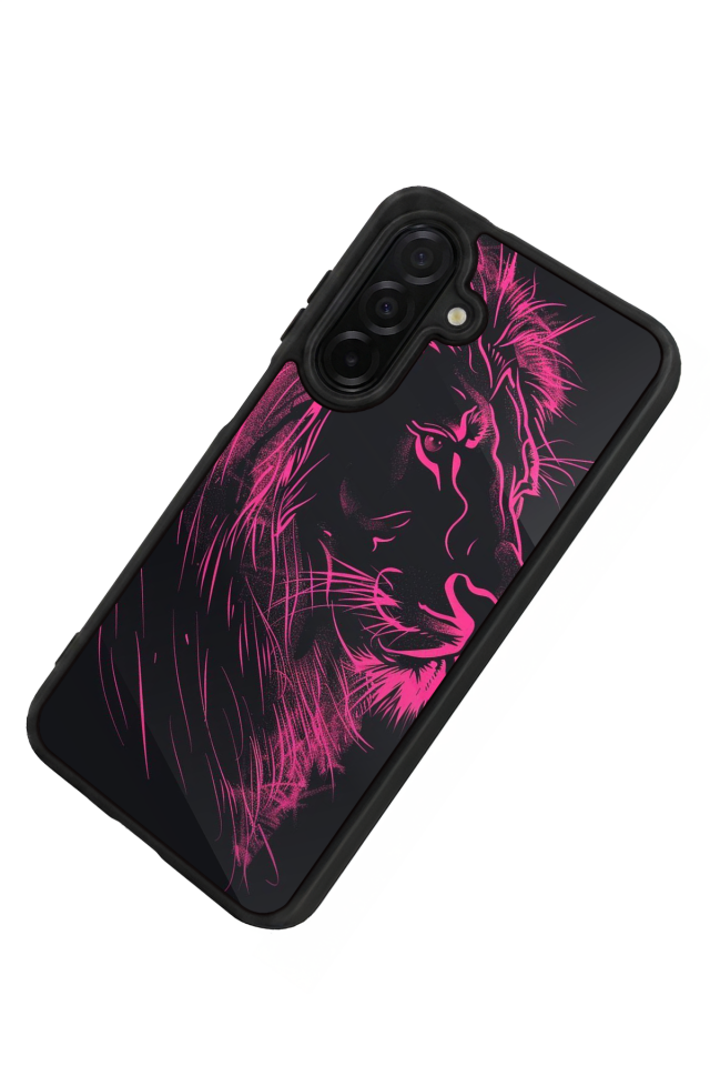 Samsung Galaxy A36 Uyumlu Aslan Tasarımlı Glossy Premium Kılıf