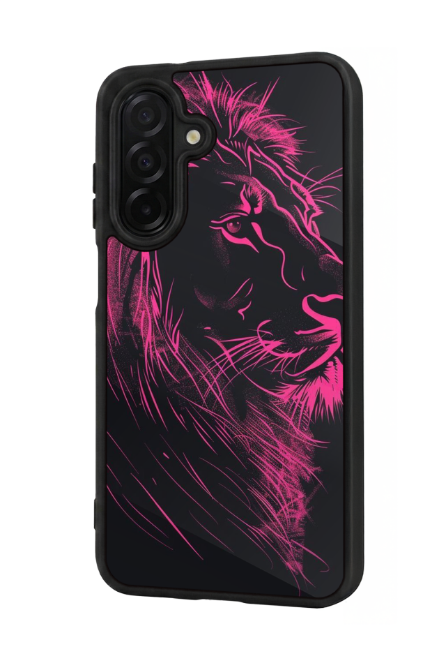 Samsung Galaxy A36 Uyumlu Aslan Tasarımlı Glossy Premium Kılıf