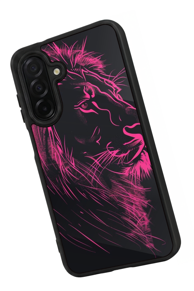 Samsung Galaxy A36 Uyumlu Aslan Tasarımlı Glossy Premium Kılıf