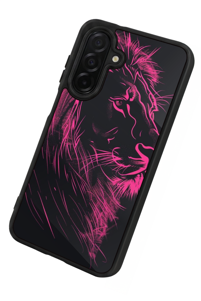 Samsung Galaxy A36 Uyumlu Aslan Tasarımlı Glossy Premium Kılıf