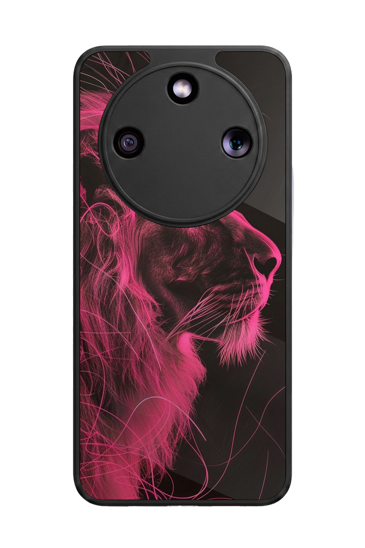 Honor Magic 8 Lite Uyumlu Aslan Tasarımlı Glossy Premium Kılıf