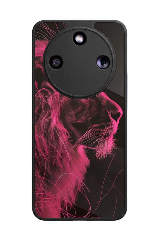 Honor Magic 8 Lite Uyumlu Aslan Tasarımlı Glossy Premium Kılıf