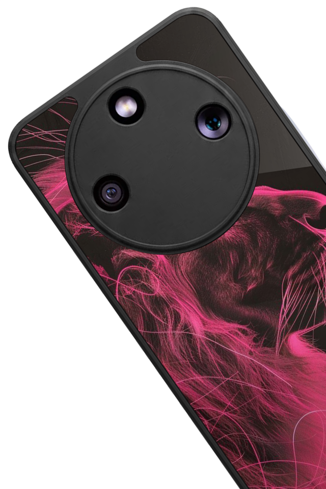 Honor Magic 8 Lite Uyumlu Aslan Tasarımlı Glossy Premium Kılıf