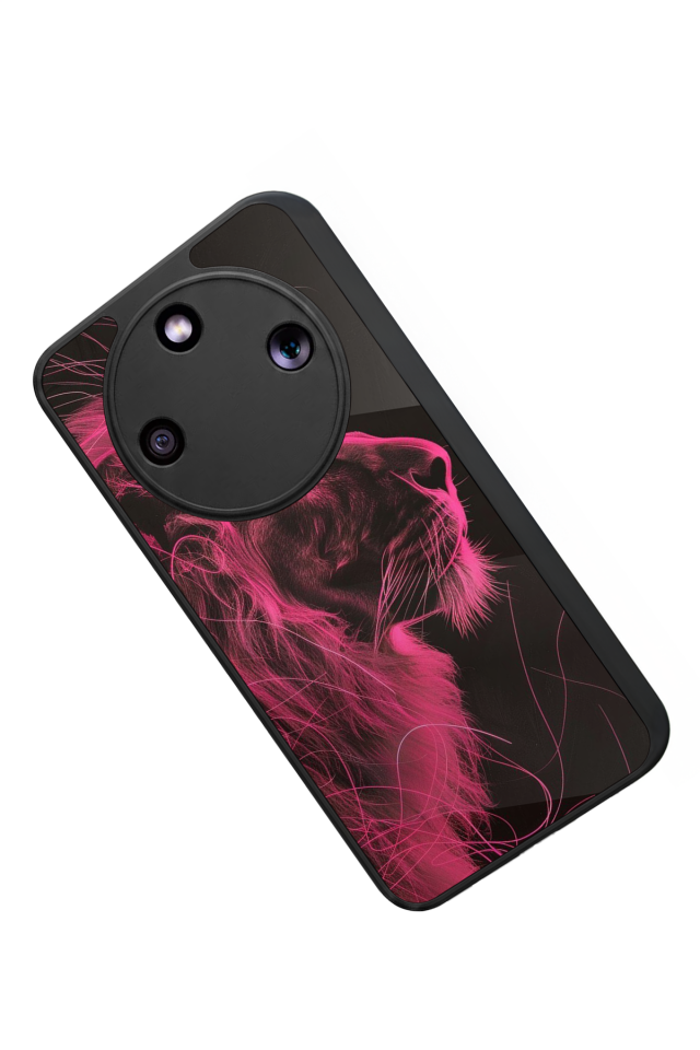 Honor Magic 8 Lite Uyumlu Aslan Tasarımlı Glossy Premium Kılıf