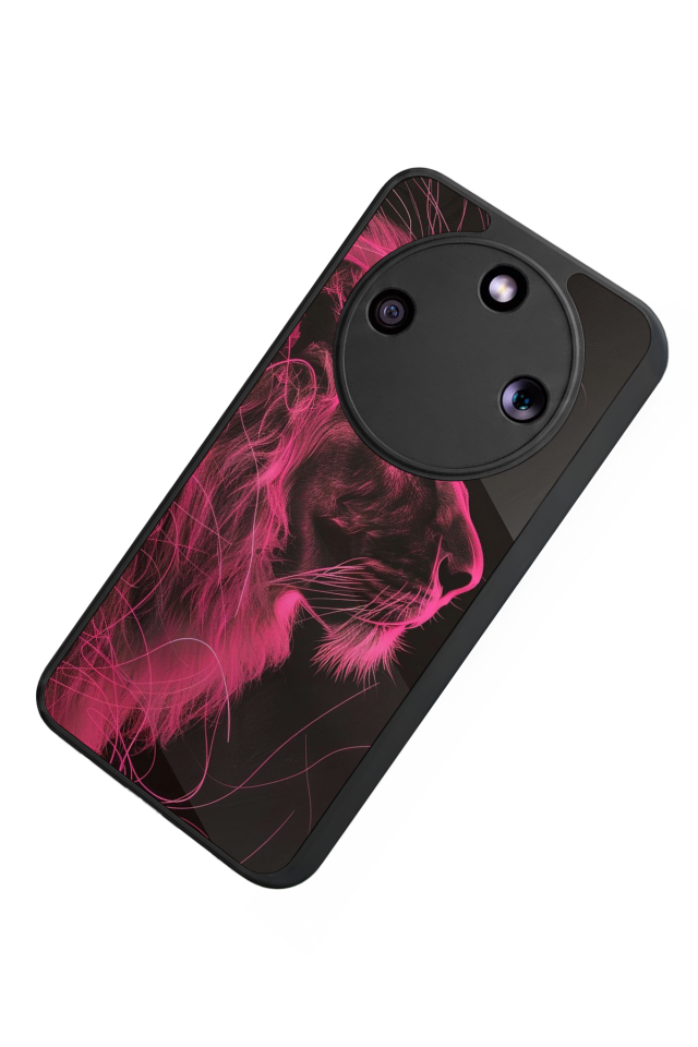 Honor Magic 8 Lite Uyumlu Aslan Tasarımlı Glossy Premium Kılıf