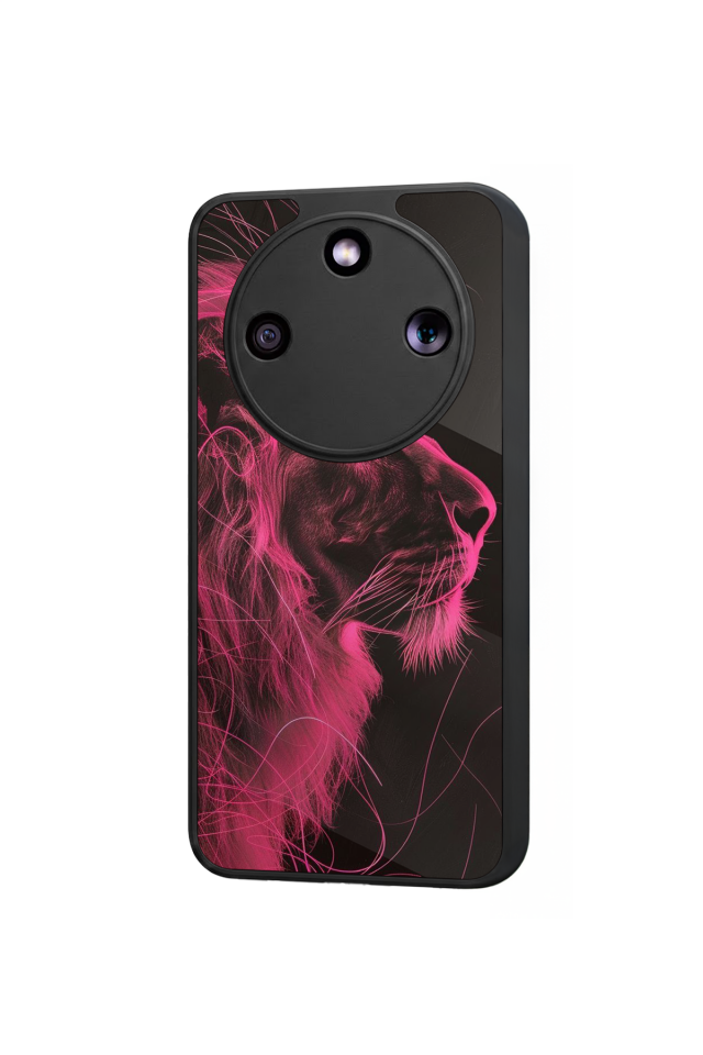 Honor Magic 8 Lite Uyumlu Aslan Tasarımlı Glossy Premium Kılıf