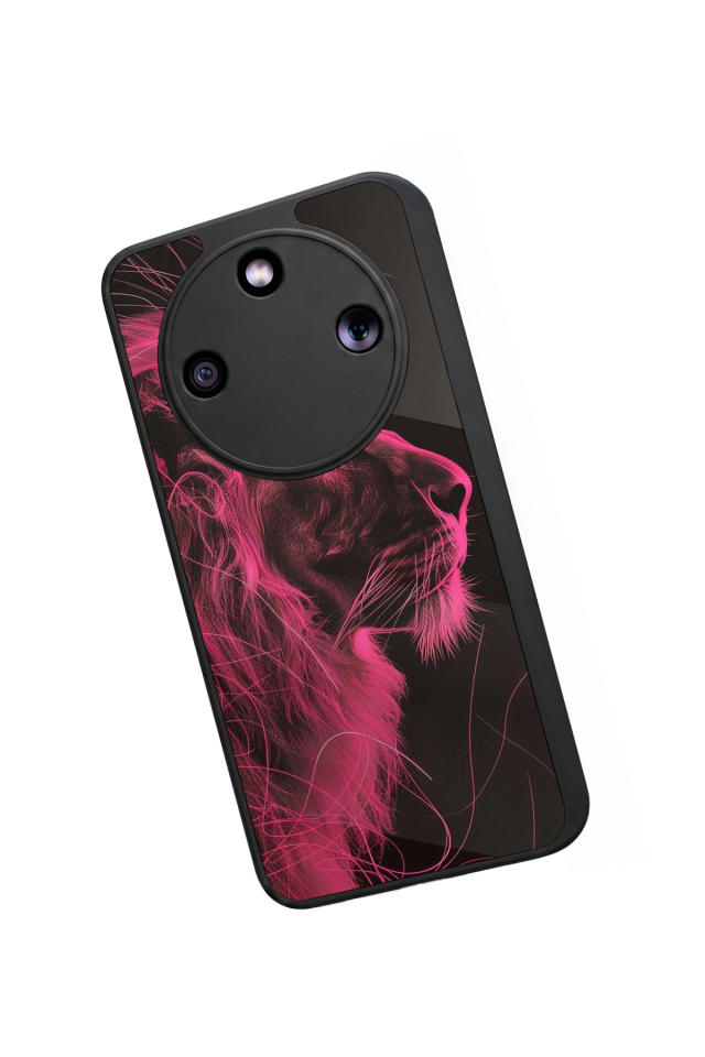 Honor Magic 8 Lite Uyumlu Aslan Tasarımlı Glossy Premium Kılıf