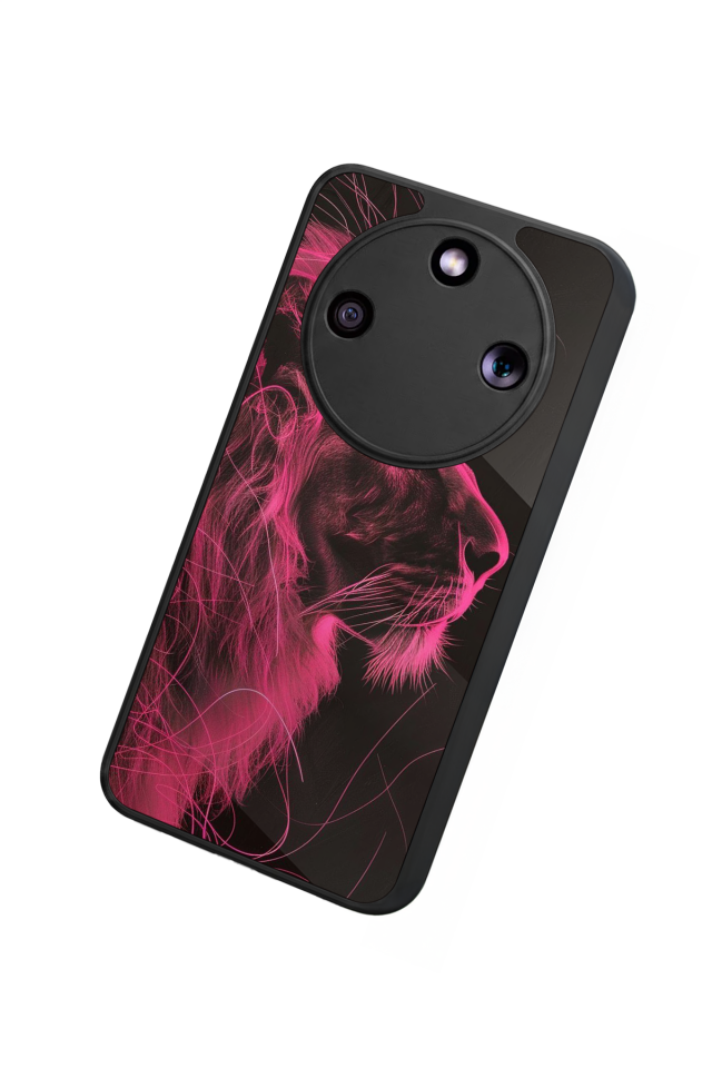 Honor Magic 8 Lite Uyumlu Aslan Tasarımlı Glossy Premium Kılıf