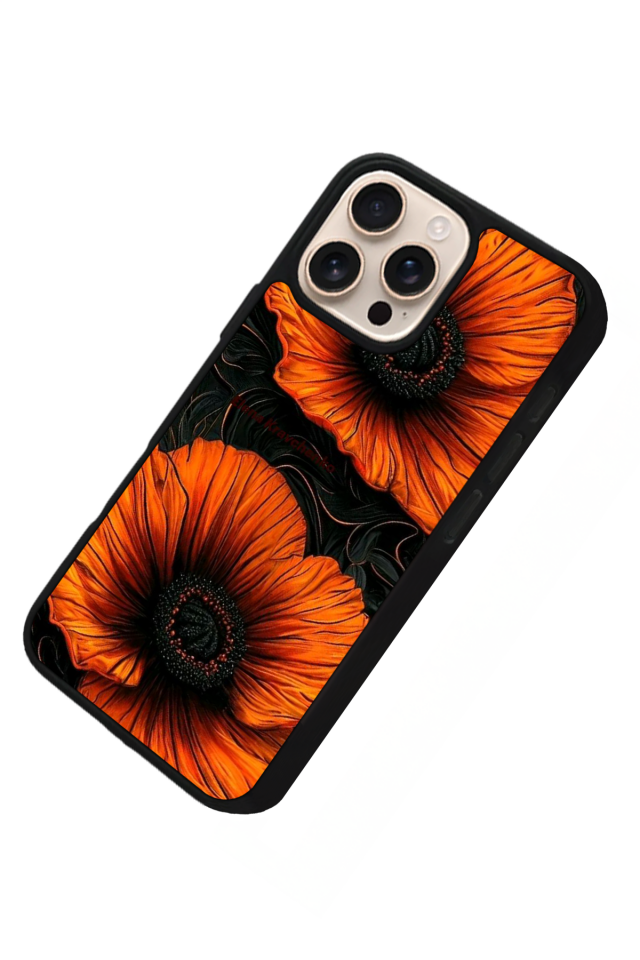 iPhone 14 Pro Uyumlu Botanik Tasarımlı Glossy Premium Kılıf