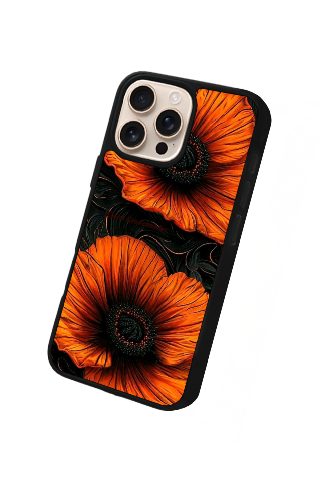 iPhone 14 Pro Uyumlu Botanik Tasarımlı Glossy Premium Kılıf