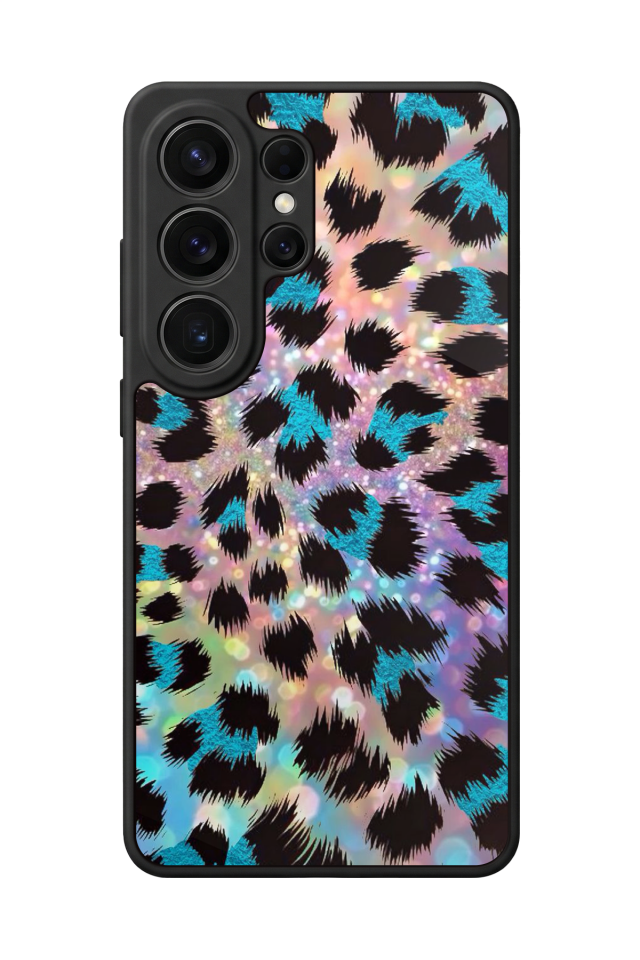 Samsung Galaxy S26 Ultra Uyumlu Hologram Leopar Tasarımlı Glossy Premium Kılıf