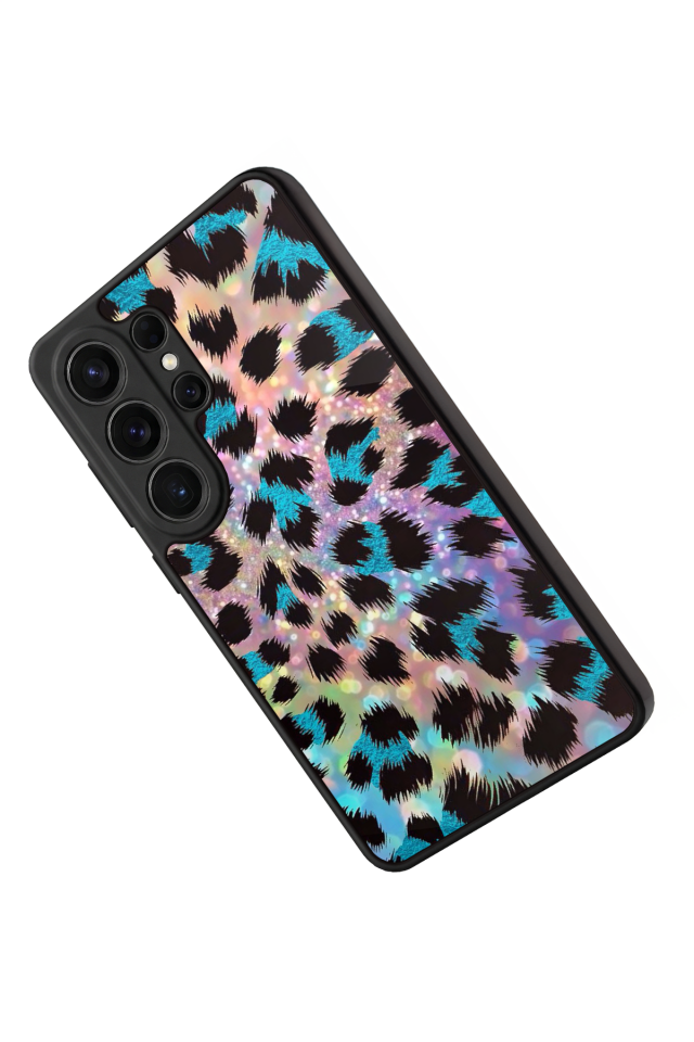 Samsung Galaxy S26 Ultra Uyumlu Hologram Leopar Tasarımlı Glossy Premium Kılıf