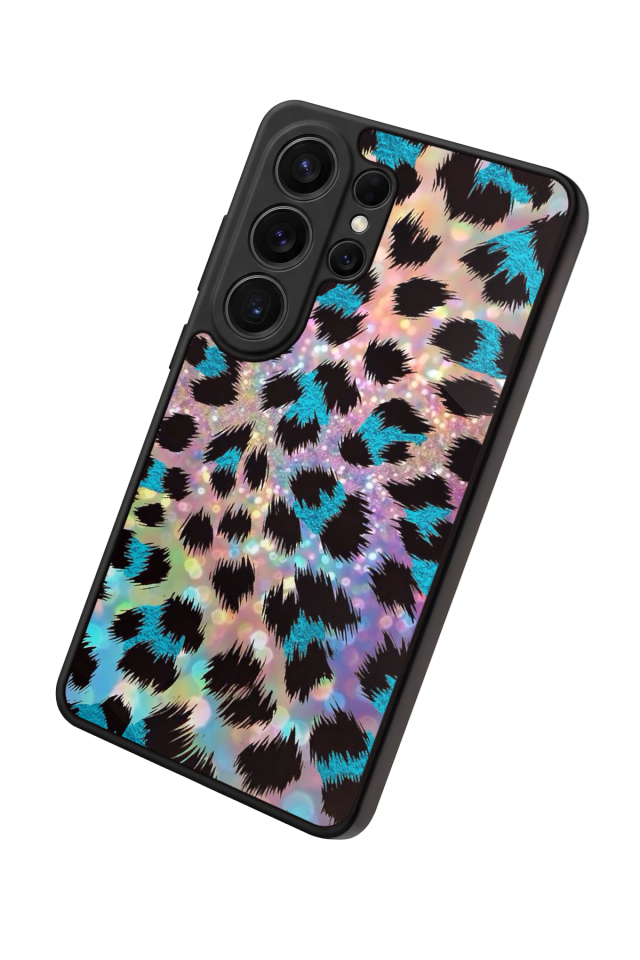 Samsung Galaxy S26 Ultra Uyumlu Hologram Leopar Tasarımlı Glossy Premium Kılıf