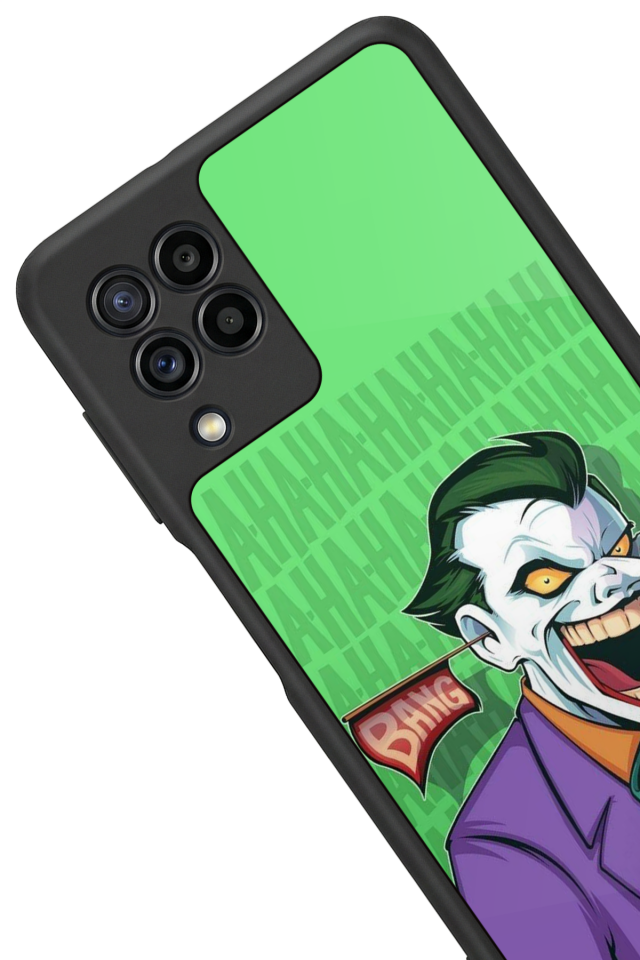 Samsung Galaxy M22 Uyumlu Joker Tasarımlı Glossy Premium Kılıf