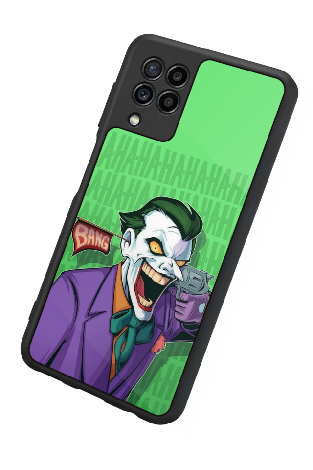 Samsung Galaxy M22 Uyumlu Joker Tasarımlı Glossy Premium Kılıf
