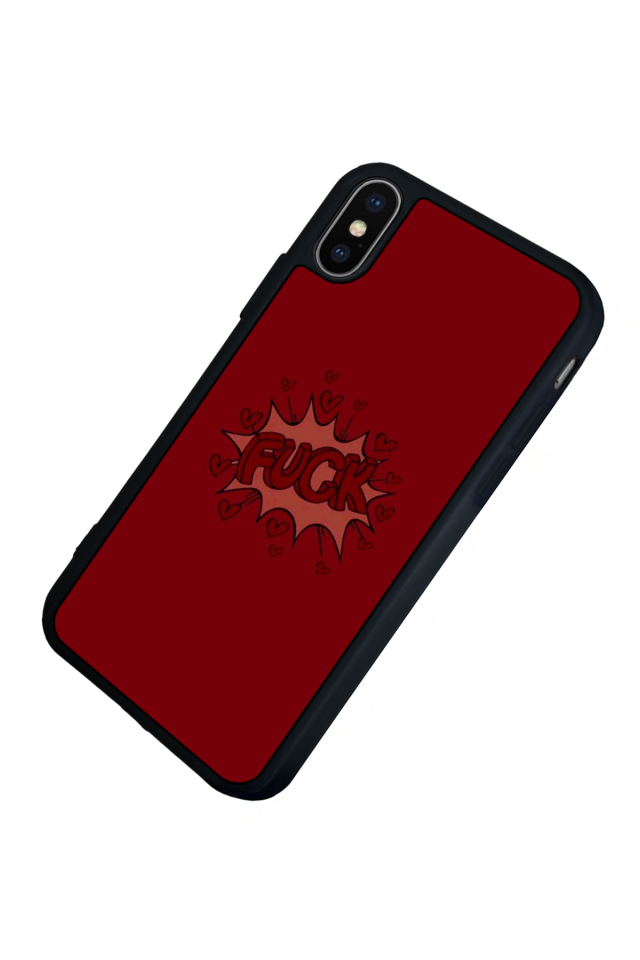 iPhone XS Max Uyumlu Kalp Love Tasarımlı Glossy Premium Kılıf